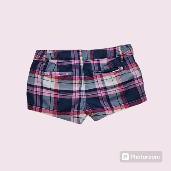 Abercrombie Kids Cute Stretch Shorts Plaid Size 10 - Picture 2 of 3